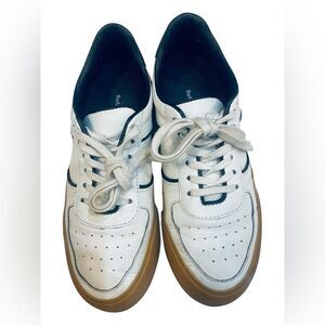 Reformation White and Brown Athletic Shoes